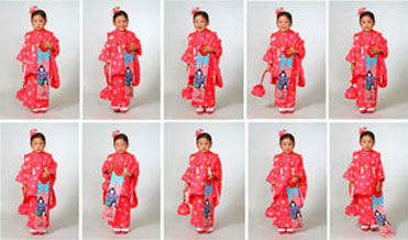 七五三連続写真